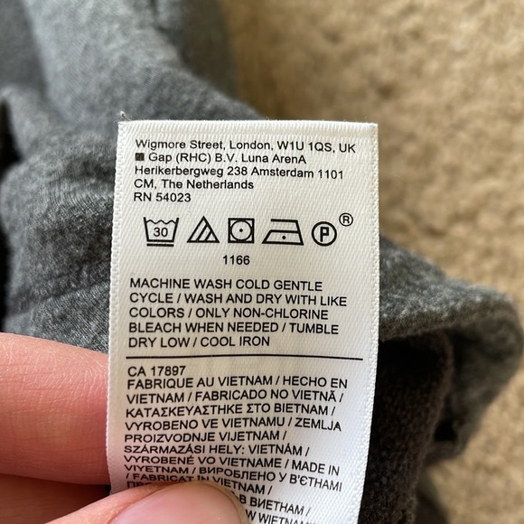 Athleta Purana Wrap Sweatshirt Women’s XS Oversized Charcoal Grey Heather Hoodie - Picture 5 of 14